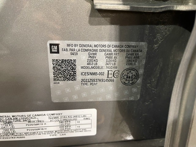 2019 Chevrolet Impala 4dr Sdn LT w/1LT