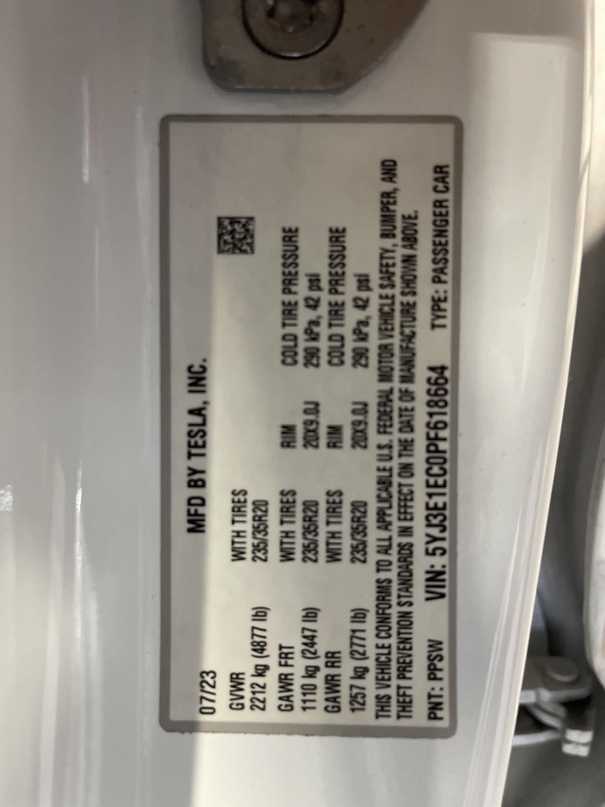 2023 Tesla Model 3 Performance AWD