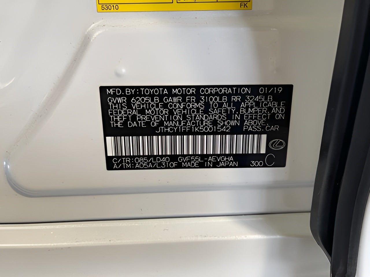 2019 Lexus LS LS 500h AWD